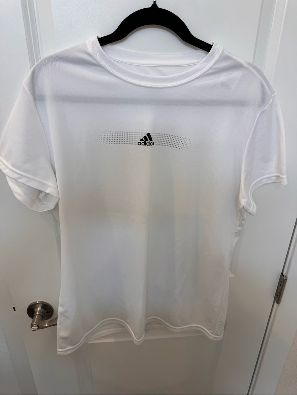 adidas White Tank Top with Black Logo